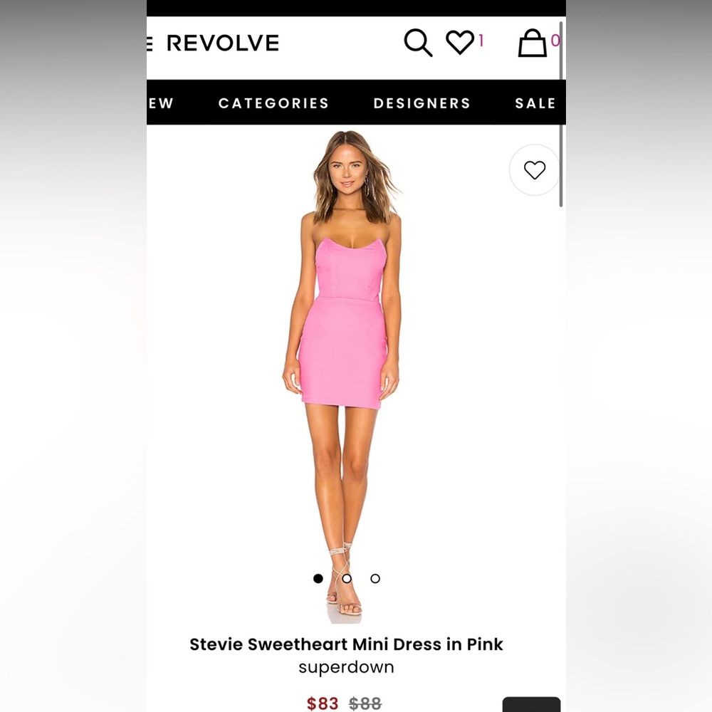 Stevie Sweetheart Mini Dress from Superdown